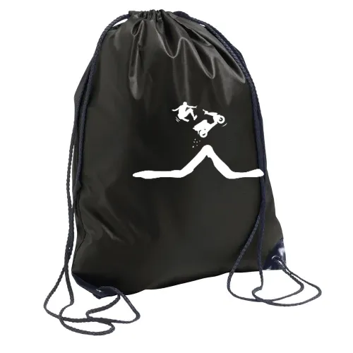 Roller Sprung mit Abstieg des Fahrers Sonstig. Rucksack Roller Sprung mit Abstieg des Fahrers Rucksack