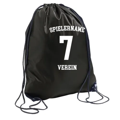 Rückennummer mit Namen Rucksack Sonstig. Turnbeutel