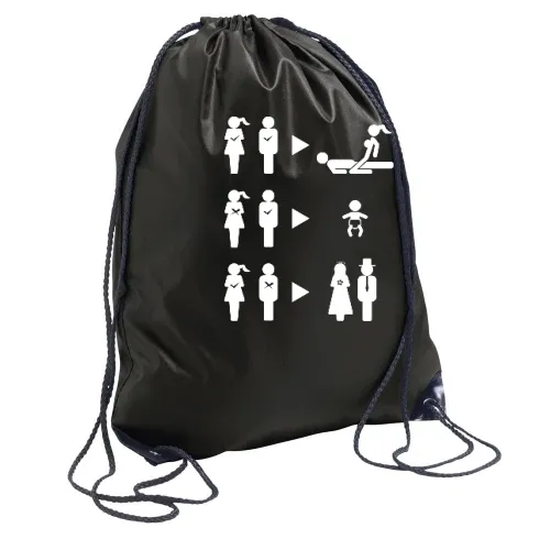Schlaue Frau Schlauer Mann Rucksack