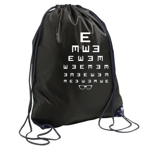 Sehtest mit Brille schwarz weiß Sonstig. Rucksack