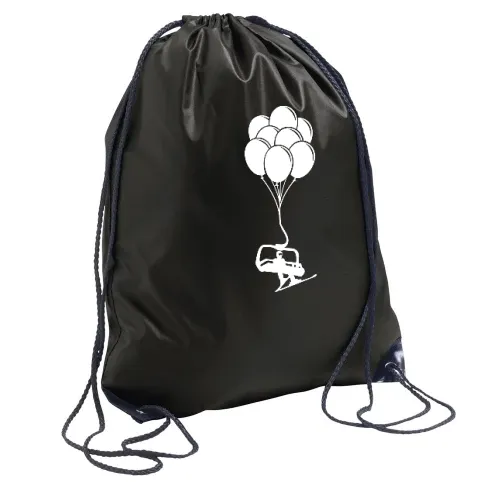 Sessellift mit Skifahrer an Luftballons Sonstig. Rucksack