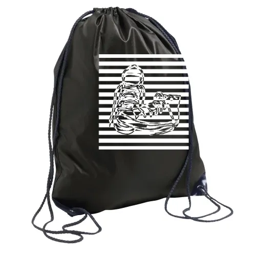 Sneaker gestreift Rucksack Sonstig. Turnbeutel