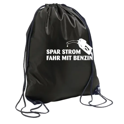 Spar Strom, fahr mit Benzin Rucksack Sonstig. Turnbeutel