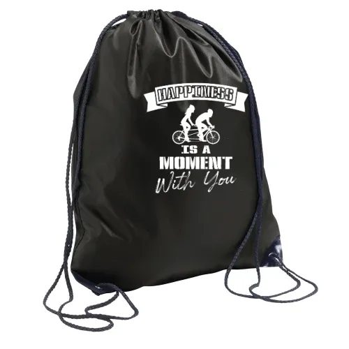 Tandem Fahrrad Happiness Spruch Radfahrer Rucksack Sonstig. Turnbeutel