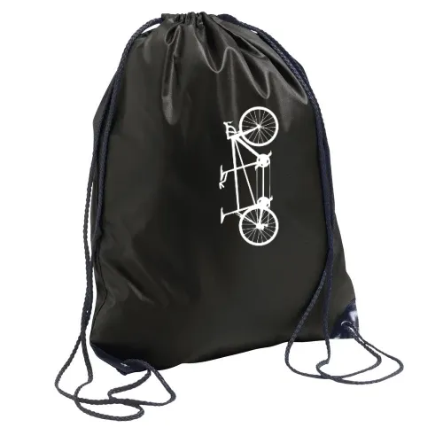 Tandem Fahrrad vertikal hochkant Rucksack Sonstig. Turnbeutel