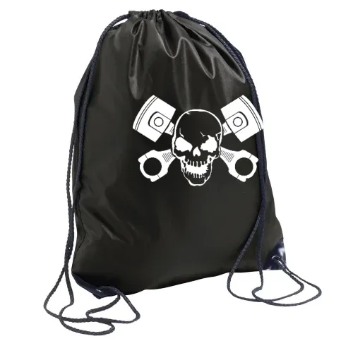 Totenschädel mit Motorkolben Sonstig. Rucksack