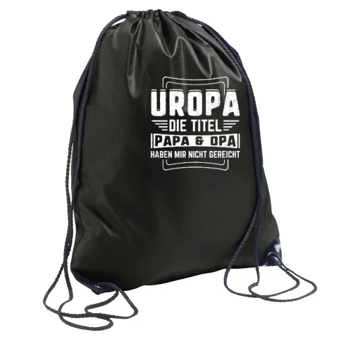 Uropa Opa Papa Titel Opi Großvater Vatertag Baby Rucksack Sonstig. Turnbeutel