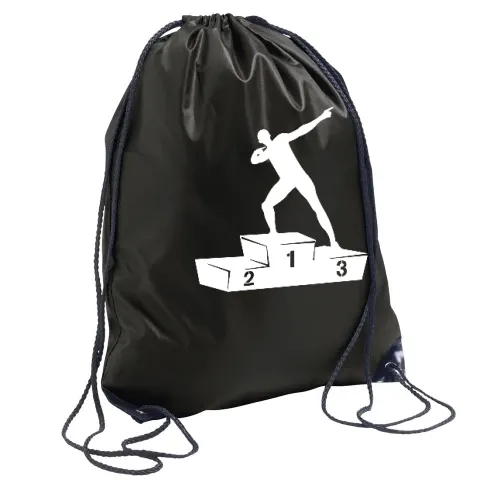 Usain Bolt Siegertreppchen Rucksack Sonstig. Turnbeutel