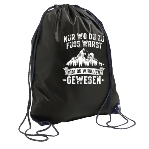 Wandern Spruch Wanderer Hiking Outdoor Wanderweg Rucksack Sonstig. Turnbeutel