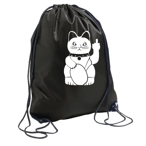 Winkekatze mit Mittelfinger Sonstig. Rucksack