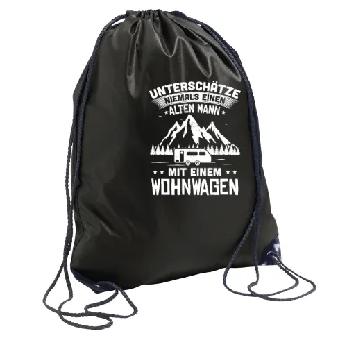 Wohnwagen Caravan Camping Rentner Camper Spruch Rucksack Sonstig. Turnbeutel