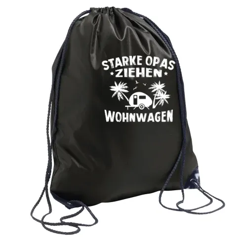 Wohnwagen Opa Caravan Camping Großvater Geschenk Rucksack Sonstig. Turnbeutel
