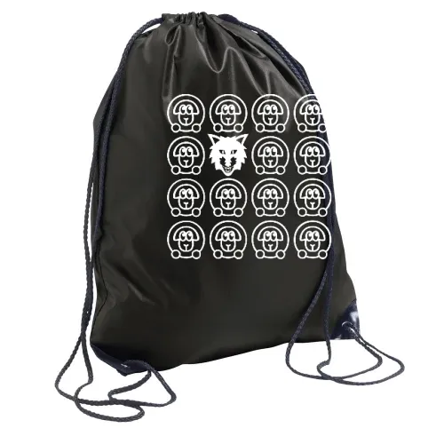 Wolf und Schafe Rucksack Sonstig. Turnbeutel