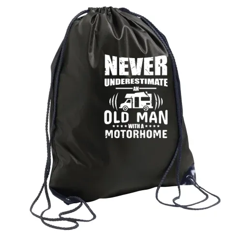 WOMO Wohnmobil Camper Camping Rentner Old Man Rucksack Sonstig. Turnbeutel