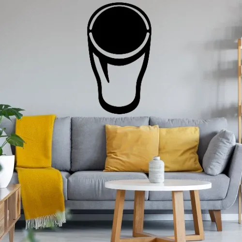 1 Pint Glas - Bierglas Wandtattoo