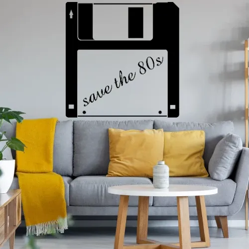 3,5 Zoll Diskette - save the 80s Sonstig. Wandtattoo