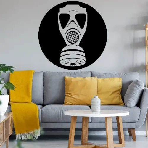 ABC Gasmaske Sonstig. Wandtattoo