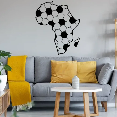 Afrika der schwarze Kontinent als Fußball Sonstig. Wandtattoo