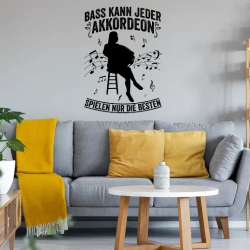 Akkordeon Ziehharmonika Spielen Die Besten Damen Sonstig. Wandtattoo