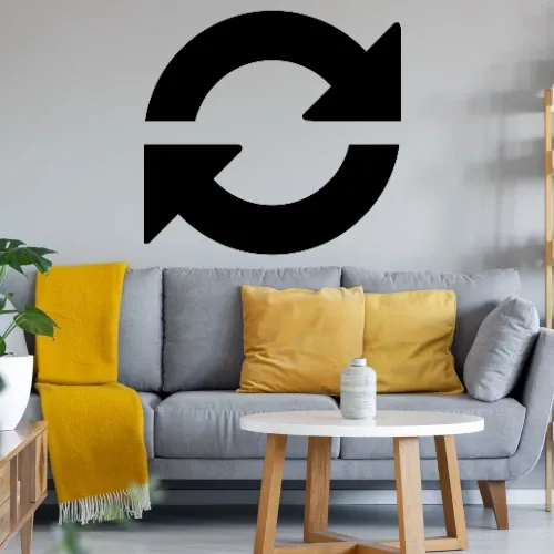 Aktualisieren Refresh Symbol Sonstig. Wandtattoo