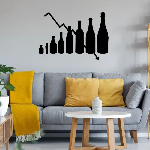 Alkohol Flaschen Evolution Sonstig. Wandtattoo Alkohol Flaschen Evolution Wandtattoo