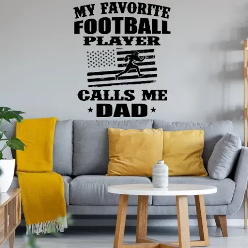 American Football Mein Lieblings Spieler Nennt Wandtattoo