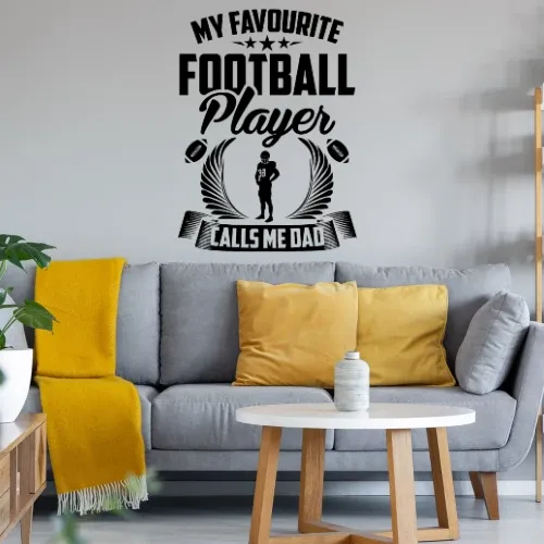 American Football Mein Lieblings Spieler Nennt Wandtattoo