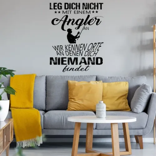 Angler Fischer Angeln Orte Spruch Fishing Geschenk Sonstig. Wandtattoo Angler Fischer Angeln Orte Spruch Fishing Geschenk Wandtattoo