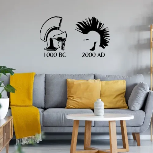 Antike vs Punk Sonstig. Wandtattoo