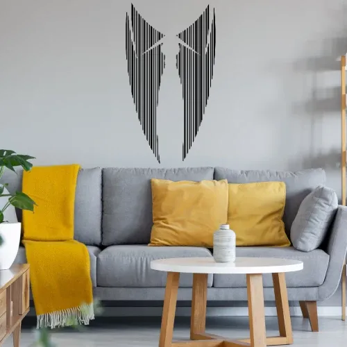 Anzug mit Krawatte in Strichcode Sonstig. Wandtattoo