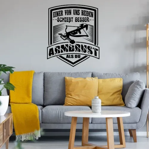 Armbrust Bogenschießen Besser Als Du Bogensport Wandtattoo