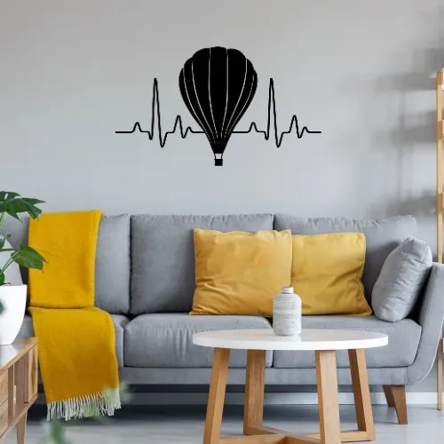 Ballonfahrt Heissluftballon Herzschlag Ballonflug Sonstig. Wandtattoo