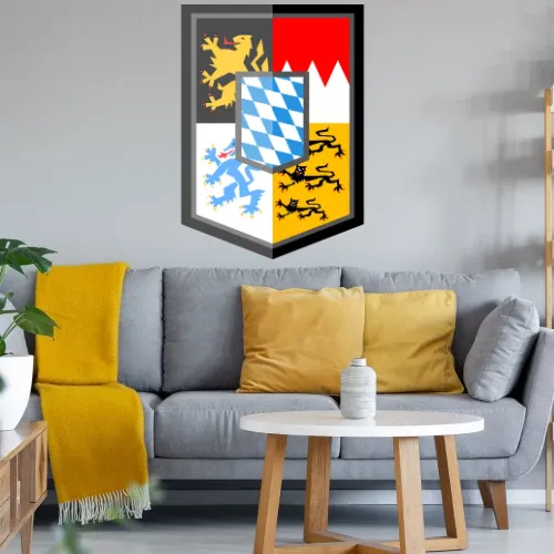 Bayern Wappen E-Style Wandtattoo