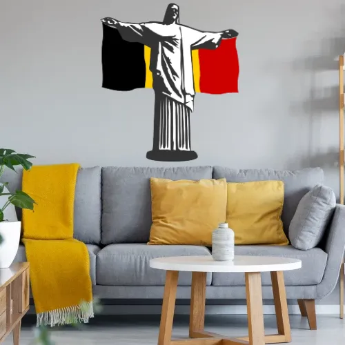 Belgien Jesus in Rio Shirt Wandtattoo
