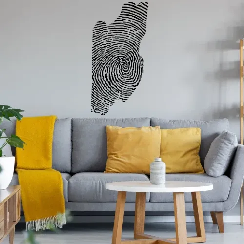 Belize Fingerabdruck Wandtattoo