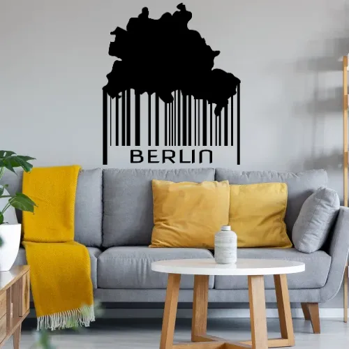 Berlin Barcode Berliner Strichcode Farbe wählbar Sonstig. Wandtattoo Berlin Barcode Berliner Strichcode Farbe wählbar Wandtattoo