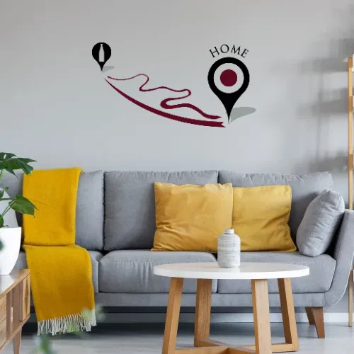 Bierweg Navi Wandtattoo