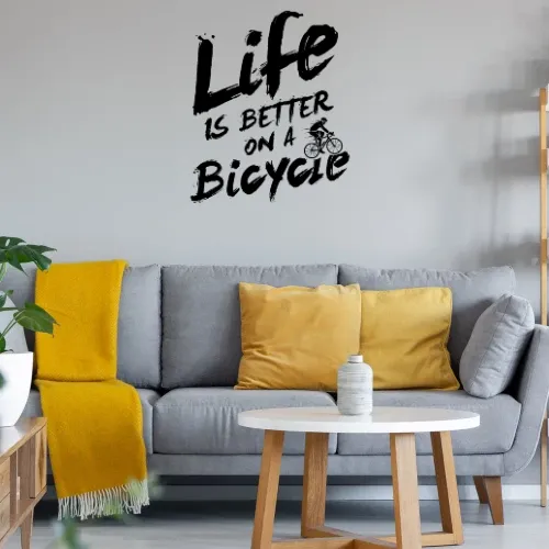 Bike Radfahrer Bicycle Spruch Rennrad Fahrrad Wandtattoo