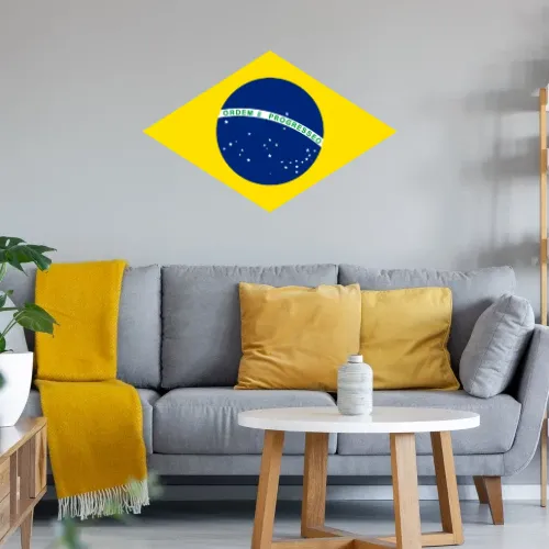 Brasilien Fahne Wandtattoo