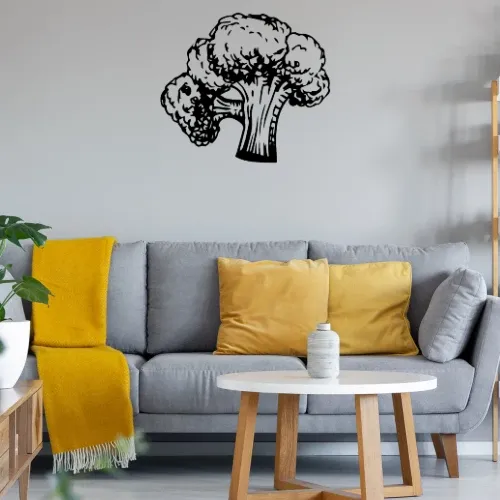 Brokkoli, Vegetarier, Veganer Wandtattoo