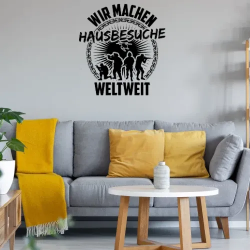 Bundeswehr Elite Army Soldat Hausbesuche Weltweit Sonstig. Wandtattoo