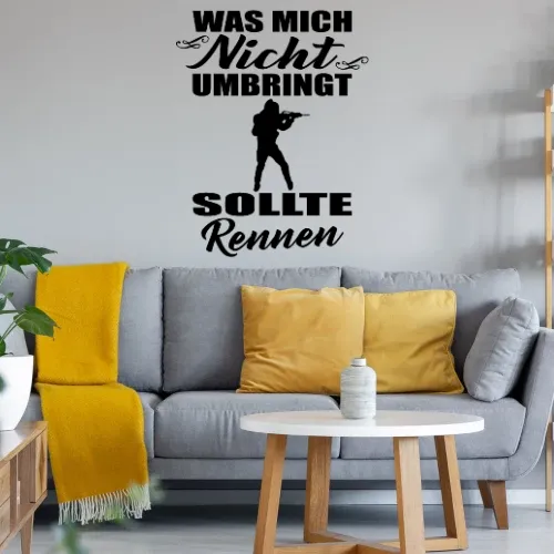 Bundeswehr Rennen Spruch für Frauen Soldatinnen Sonstig. Wandtattoo Bundeswehr Rennen Spruch für Frauen Soldatinnen Wandtattoo