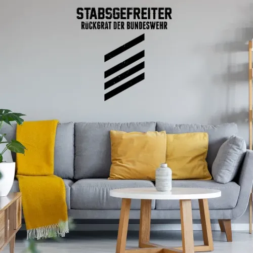 Bundeswehr Soldat Mannschaften Stabsgefreiter SG Sonstig. Wandtattoo