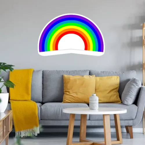 Bunter Regenbogen Wandtattoo
