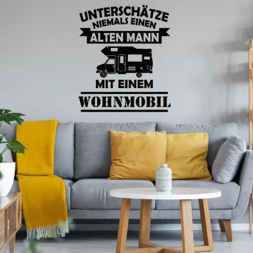 Camping Rentner Womo Wohnmobil Camper Wohnwagen Sonstig. Wandtattoo