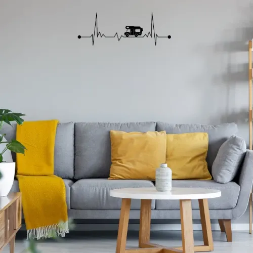 Camping Wohnmobil EKG Alkoven Herzschlag Camper Sonstig. Wandtattoo