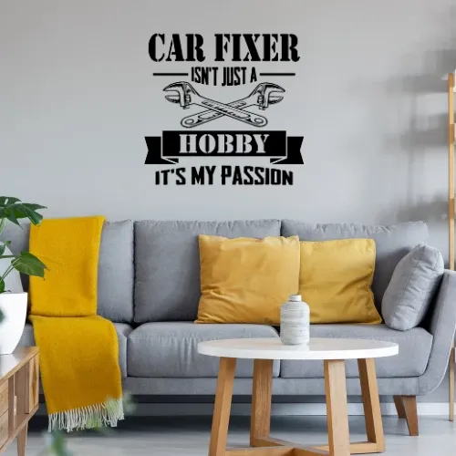 Car Fixer Hobby - Kfz Mechaniker Mechatroniker Wandtattoo