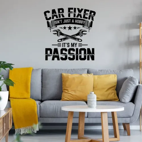 Car Fixer Hobby - Kfz Mechaniker Mechatroniker Wandtattoo