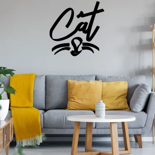 CAT Katzen T-Shirt Geschenkidee Wandtattoo