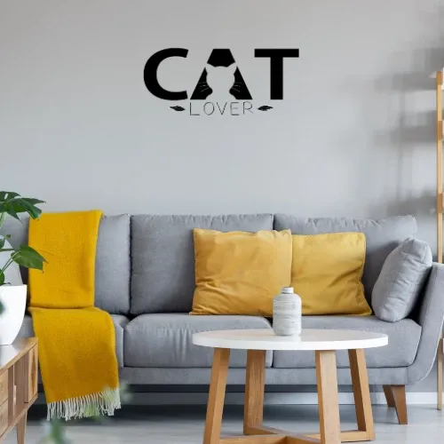 CATLOVER Katzen T-Shirt Geschenkidee Wandtattoo